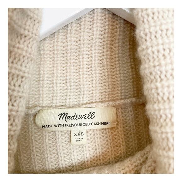 Madewell Resourced Cashmere Crop Turtleneck Sweater - Picture 7 of 9